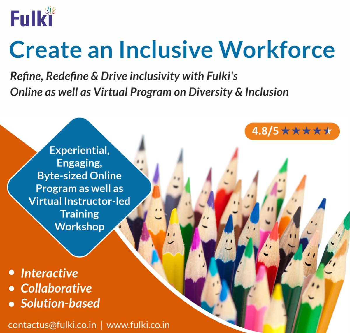 fulkicomm's tweet photo. 𝑫𝒊𝒅 𝒚𝒐𝒖 𝒌𝒏𝒐𝒘?
𝟖𝟓% 𝐨𝐟 𝐂𝐄𝐎𝐬 𝐬𝐚𝐲 𝐚𝐧 #𝐢𝐧𝐜𝐥𝐮𝐬𝐢𝐯𝐞 𝐰𝐨𝐫𝐤𝐩𝐥𝐚𝐜𝐞 𝐩𝐨𝐩𝐮𝐥𝐚𝐭𝐢𝐨𝐧 𝐡𝐚𝐬 𝐢𝐦𝐩𝐫𝐨𝐯𝐞𝐝 𝐭𝐡𝐞𝐢𝐫 𝐛𝐨𝐭𝐭𝐨𝐦 𝐥𝐢𝐧𝐞 - 𝑷𝒘𝑪
Our Program on D&amp;I drives organisations to Make Inclusion a Habit! https://t.co/2pZPP30VaK
