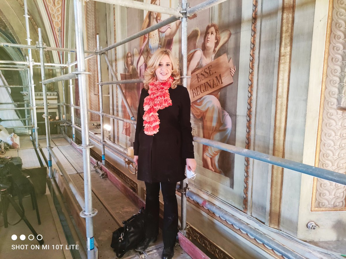 Tra una manciata di giorni, in tempo per il Natale, non ci saranno più i ponteggi nella meravigliosa Chiesa di S. Agostino. In anteprima, nella mia puntata di GrandArte <a href="/TgrRaiLazio/">Tgr Rai Lazio</a> ore 14
<a href="/TgrRai/">Tgr Rai</a> 
#roma