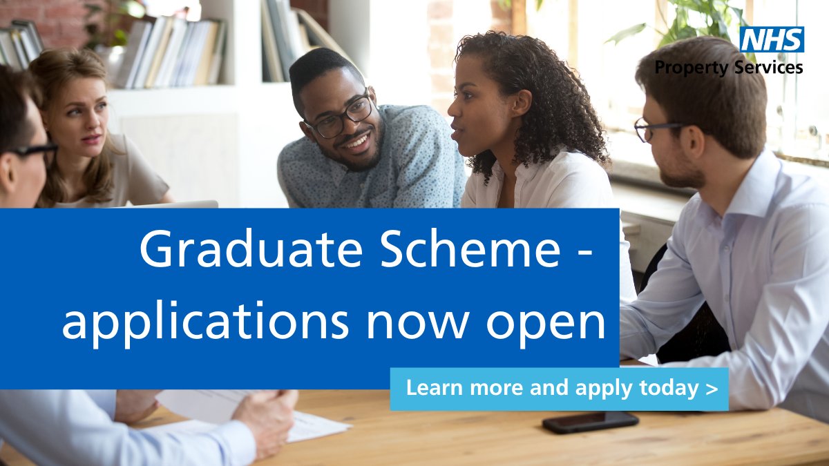 NHSProperty's tweet photo. We are open for applications for our 2021 commercial graduate surveying scheme!

Learn more about the programme and apply here: https://t.co/3dfyD42v1S

#hiring #graduatejobs #gradscheme @RICSEngland https://t.co/QlIs1DOeCF