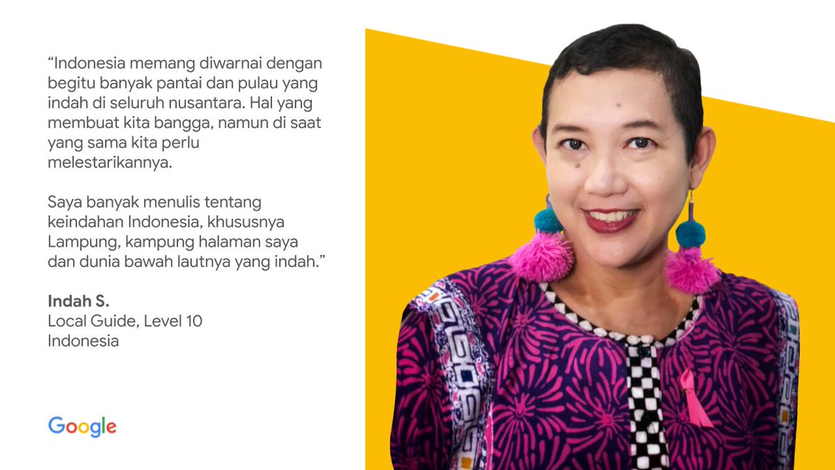 googleindonesia's tweet image. Yuk, kenalan dengan Indah, salah satu Local Guide dan Guiding Star dari Indonesia yang sangat mencintai laut! 

Simak cerita Indah selengkapnya di ⬇️
🌟 goo.gle/guidingstarind… 🌟