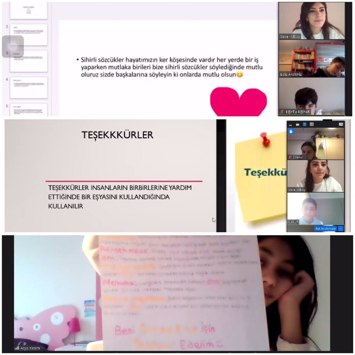 6. sınıf öğrencilerimizle bu hafta Master Junior “Sihirli Sözcükler Sözlüğü”müzü oluşturduk 📚Sihirli sözcüklerimizi arkadaşlarımızla paylaştık. Sihirli sözcüklerimiz hep hayatımızda olsun 🌺💫 <a href="/akkay_esra/">Esra Akkay</a> <a href="/OToktasl/">Ömür Toktaşlı</a> <a href="/sleymankocdemir/">Süleyman Koçdemir</a> <a href="/BahcesehirBursa/">BK Bursa Bademli Kampüsü</a> <a href="/emrah06t60/">Emrah</a>