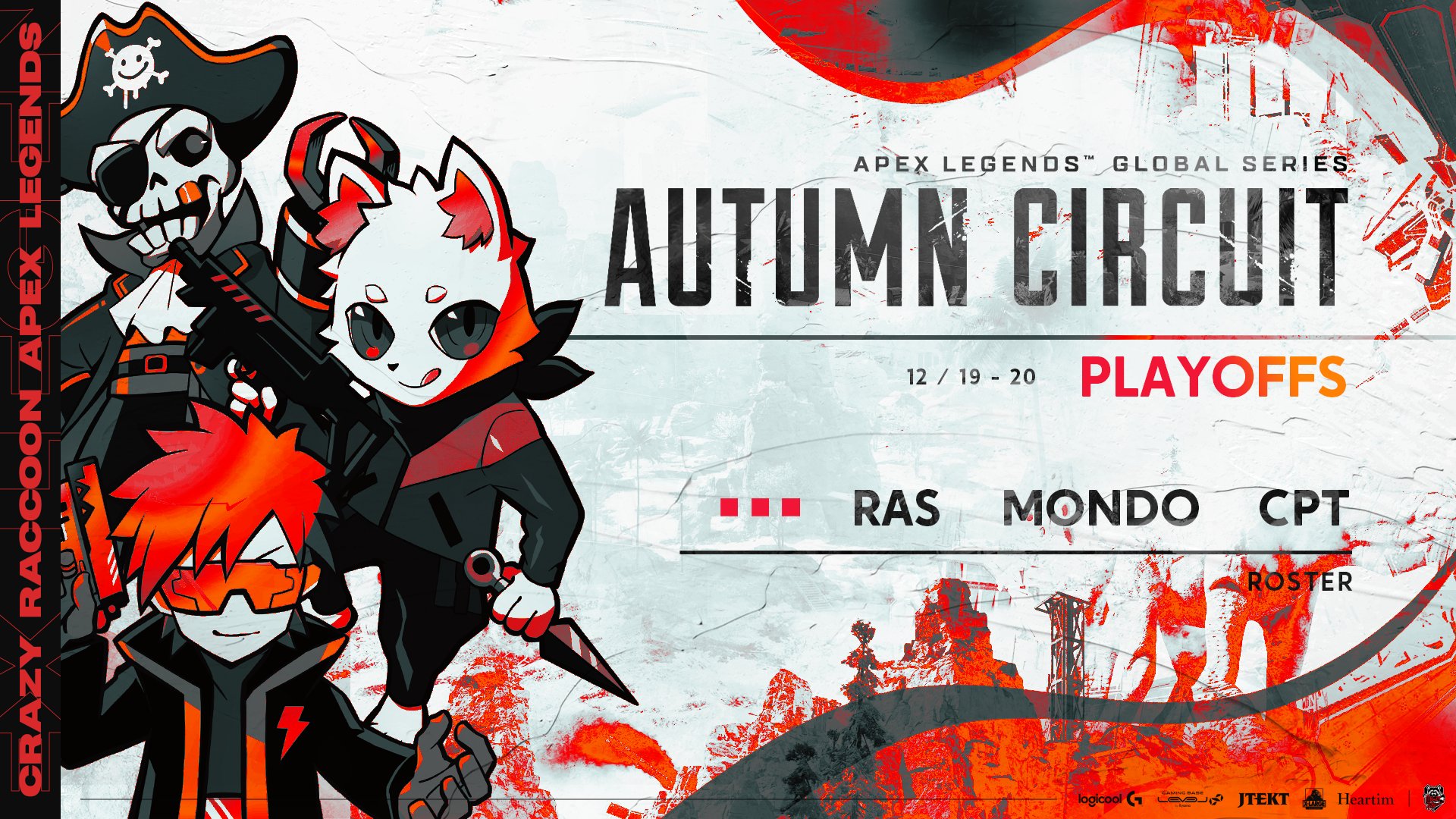 Crazy Raccoon Apex Legends Global Series Autumn Circuit Playoffs 12 19 土 18 00配信スタート Ras9915 Apexercpt Mondo2233 配信はこちら T Co Ci07gyybwh Crwin Apex T Co Vu9zjshzdx Twitter