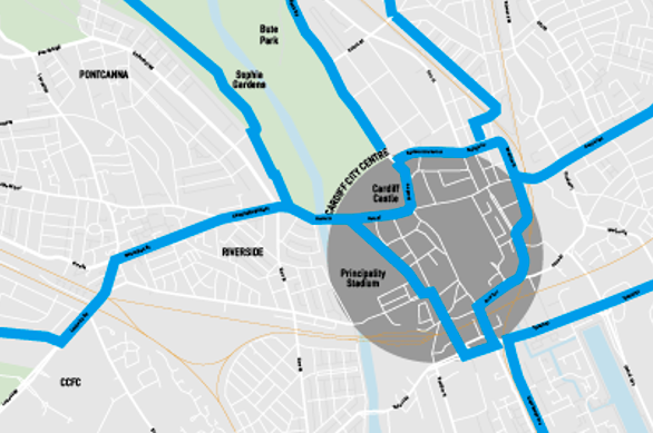 This whole scheme area is a vital part of our new network of segregated cycleways – and provide a city centre ‘loop’. Fully connecting routes from the west/Castle St, the taff trail and Cathays. And also starting the new route along Newport Road.