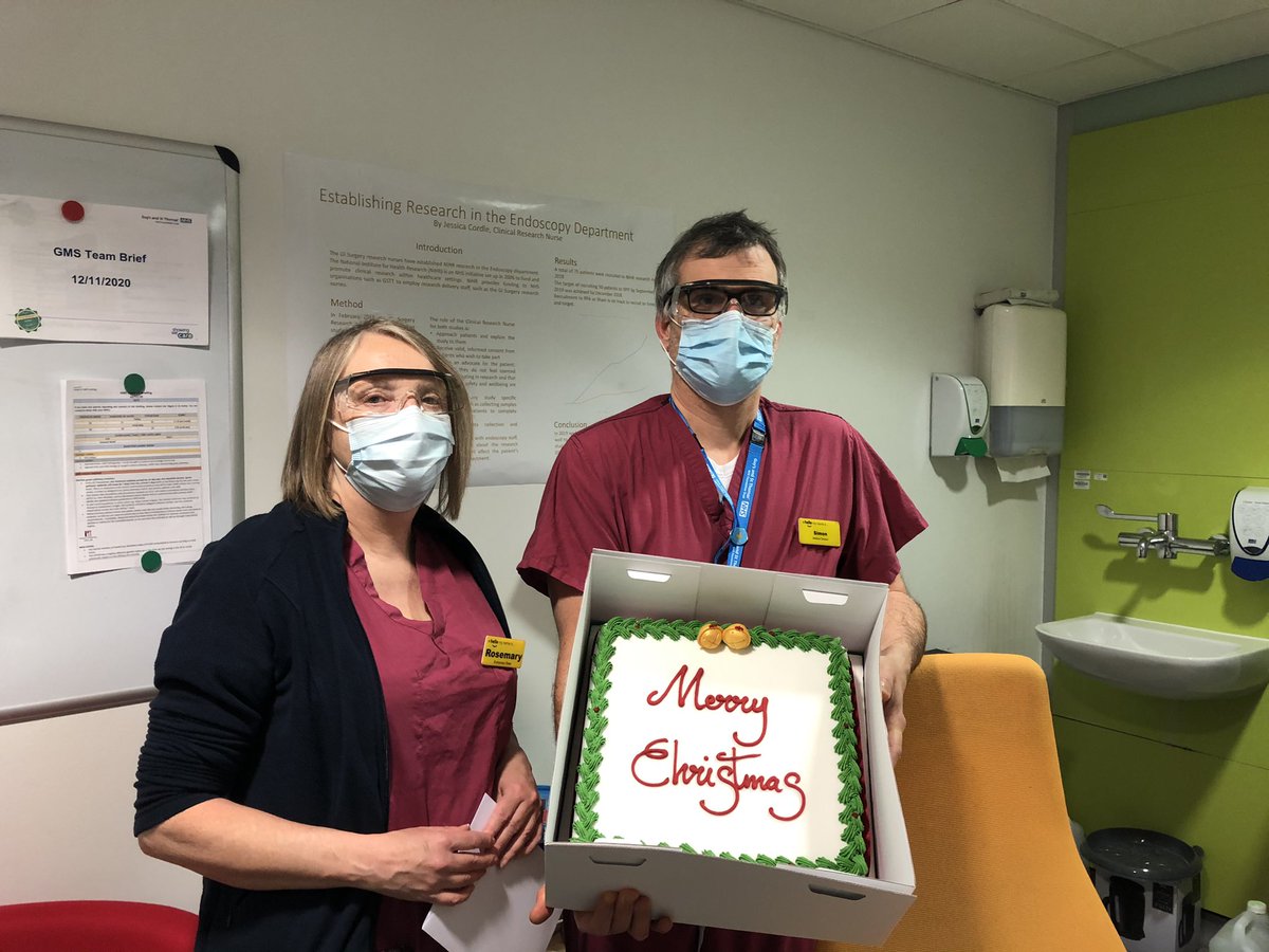 Antonialynch's tweet photo. The best morning spent giving cake to our teams - Happy Christmas & thank you for your amazing work! #NewProtocols for cake eating @GSTTnhs in #2020! Farewell, thank you & good luck to Reegan! A brilliant nurse leader #NewJob https://t.co/Nb8Wiqj1Mm