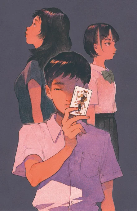 【お仕事の紹介】
小説『青春のジョーカー』(著・奥田亜希子さん / 集英社)文庫版の装画を描かせていただきました。
カバーデザインはwelle designの坂野公一さんです。

https://t.co/37Zl80odZp 