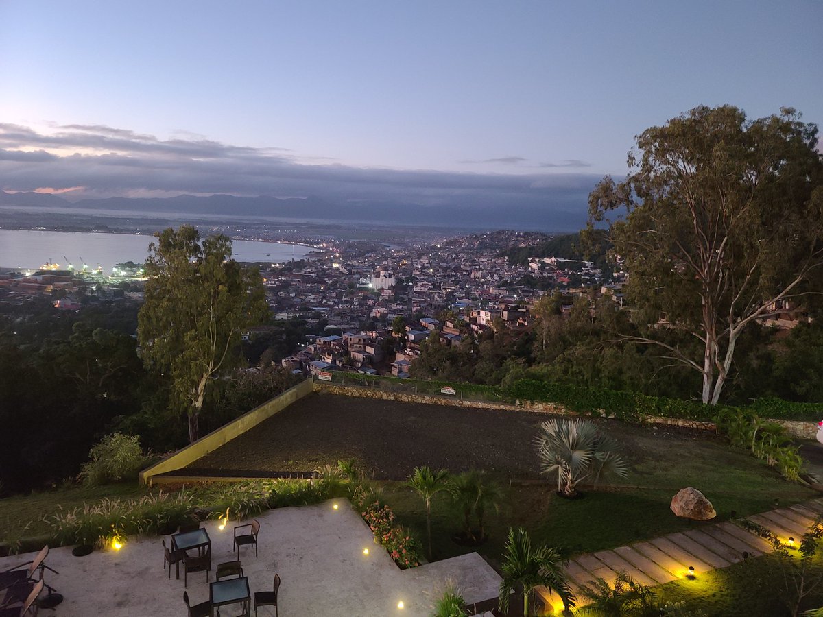 My view at dawn on Sunday.  #Haiti