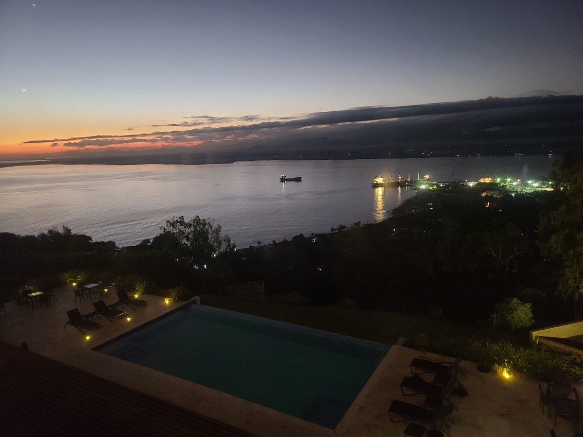 My view at dawn on Sunday.  #Haiti