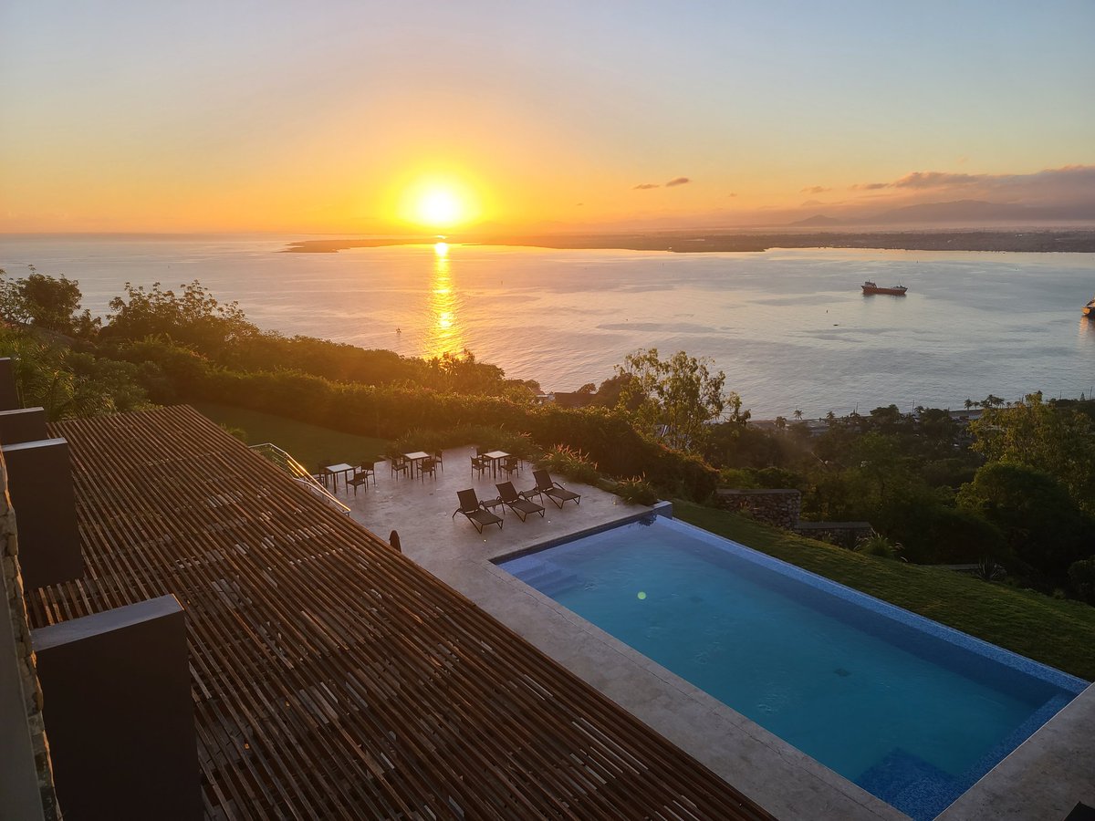 My view at dawn on Sunday.  #Haiti