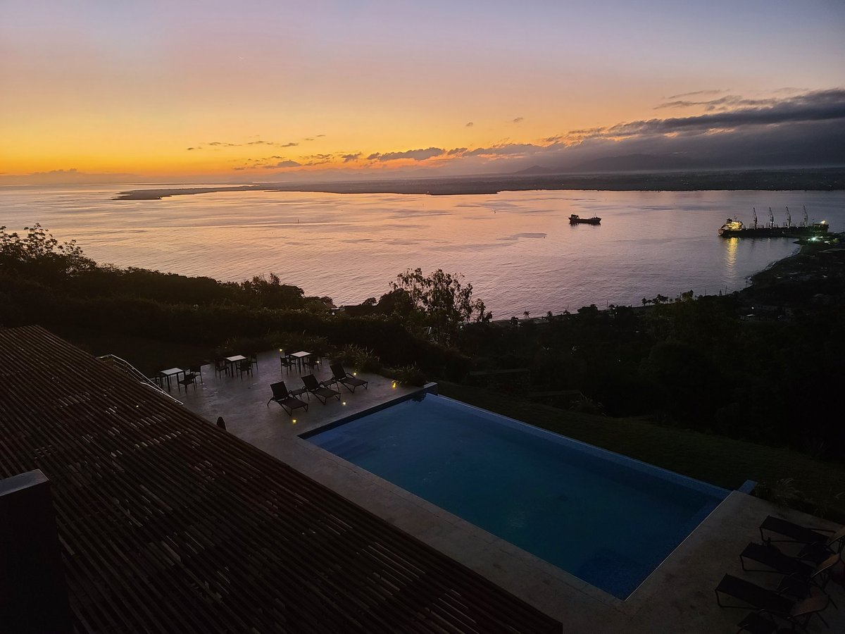 My view at dawn on Sunday.  #Haiti