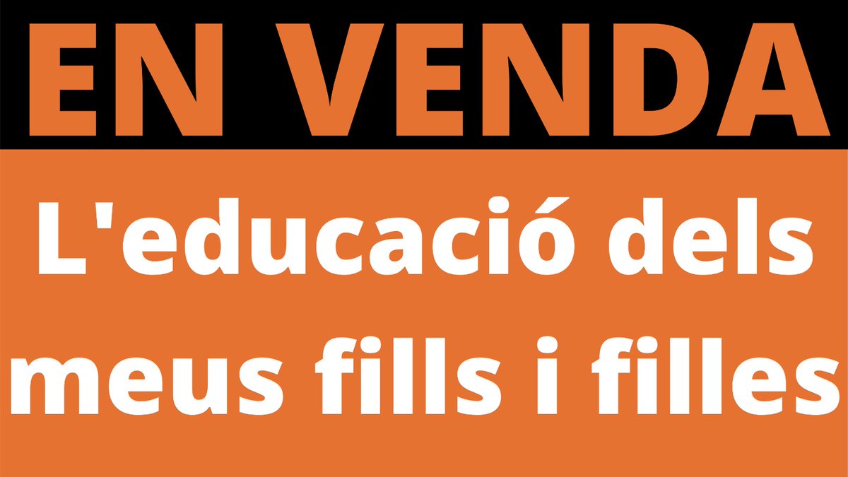sindicatopadres's tweet photo. Els fills no son de l'Estat son del pares💪🏻Vull escollir!!!! 🧡#LOMLOENO #StopLeyCelaa #MesPlurals #MesLliures Diumenge 20 en Av. Maria Cristina a les 11.00h⌚️ Manifestació en cotxes🚘@MesPlurals https://t.co/03eUPzXkHo
