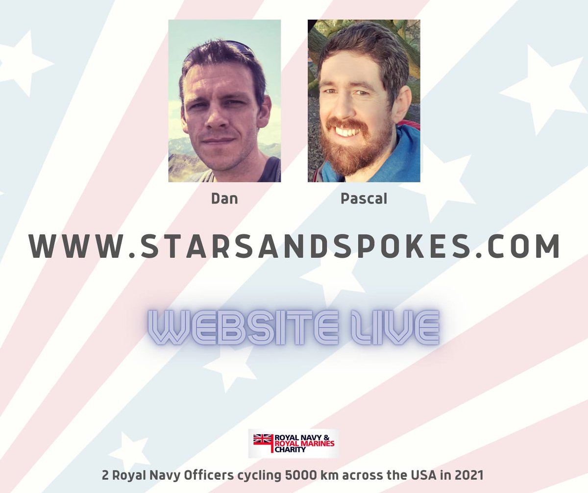 Our website is all up and running. On it you'll find information and regular blogs on training and preparations for the event! starsandspokes.com <a href="/NAVYfit/">NAVYfit</a> <a href="/getheadfit/">HeadFit</a> <a href="/RNRMC/">Royal Navy & Royal Marines Charity</a> <a href="/RoyalNavy/">Royal Navy</a> #starsandspokes #MentalHealthAwareness
