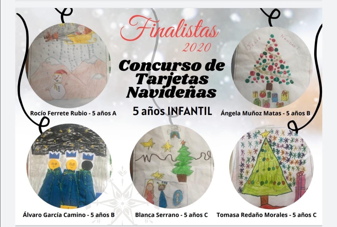 AmpaUtreraSales's tweet photo. Aquí están los finalistas del concurso de tarjetas Navideñas, difícil elección entre tantas y todas tan bonitas!! Enhorabuena!! https://t.co/dmcMTr3hhm