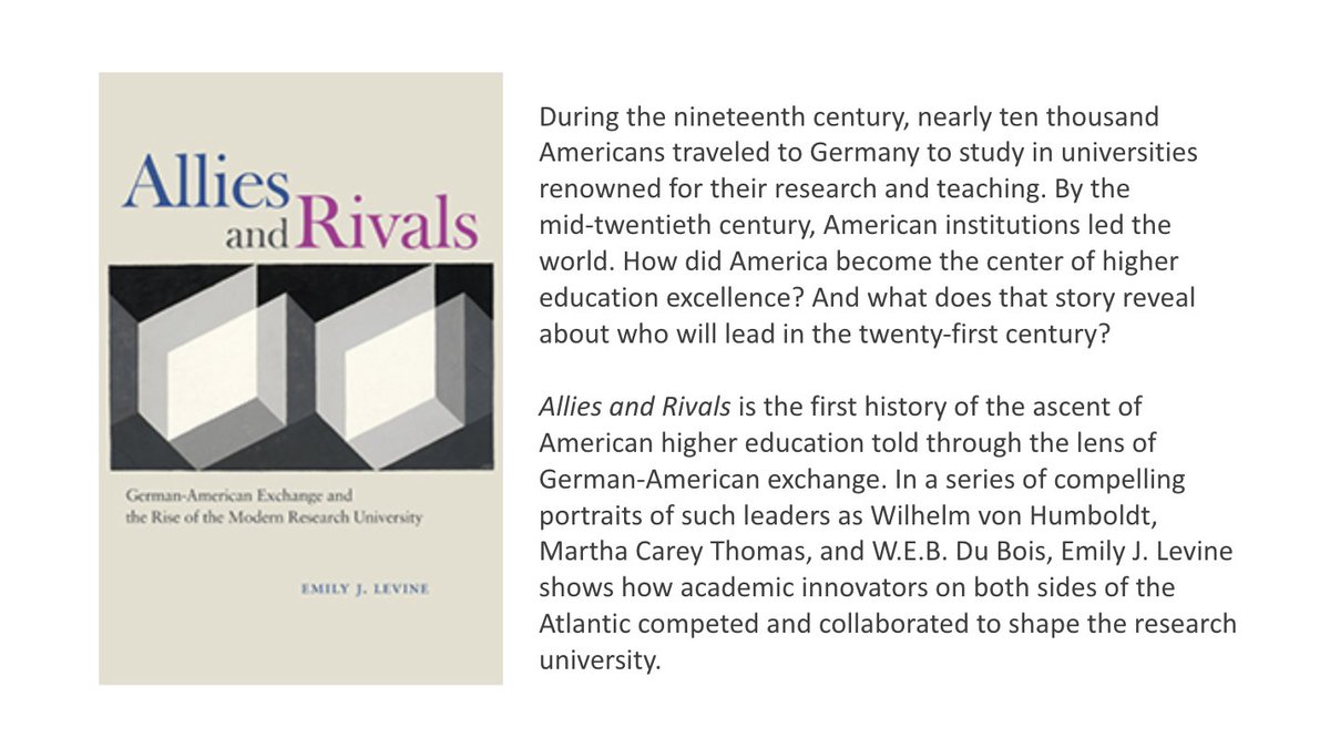 DeVaneyGoBlue's tweet photo. I honestly can't wait to read Allies and Rivals, @emilyjlevine.
#higheredhistory #innovation
https://t.co/aSSrshafLg https://t.co/oCDQKz64ch
