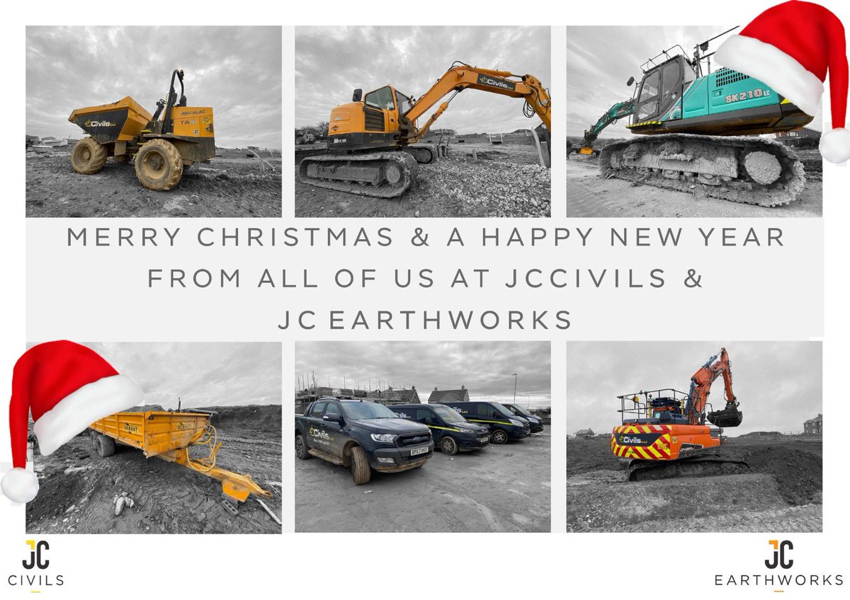Merry Christmas &amp; a Happy New Year from everyone at JCCivils &amp; JCEarthworks