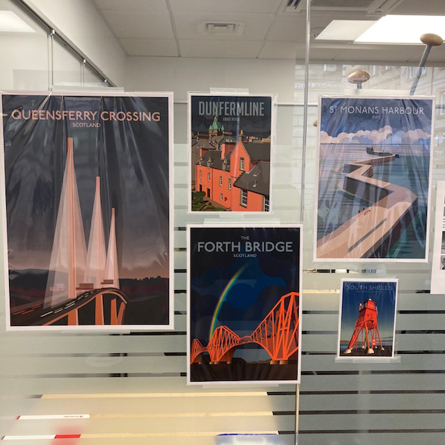 Delighted to announce that we're now live on the east #Scotland #Santander in-branch digital screens, as part of their Survive and Revive campaign to support UK #Businesses. We also have a selection of our #posters on display in their #Dunfermline branch #SantanderMarketplace.
