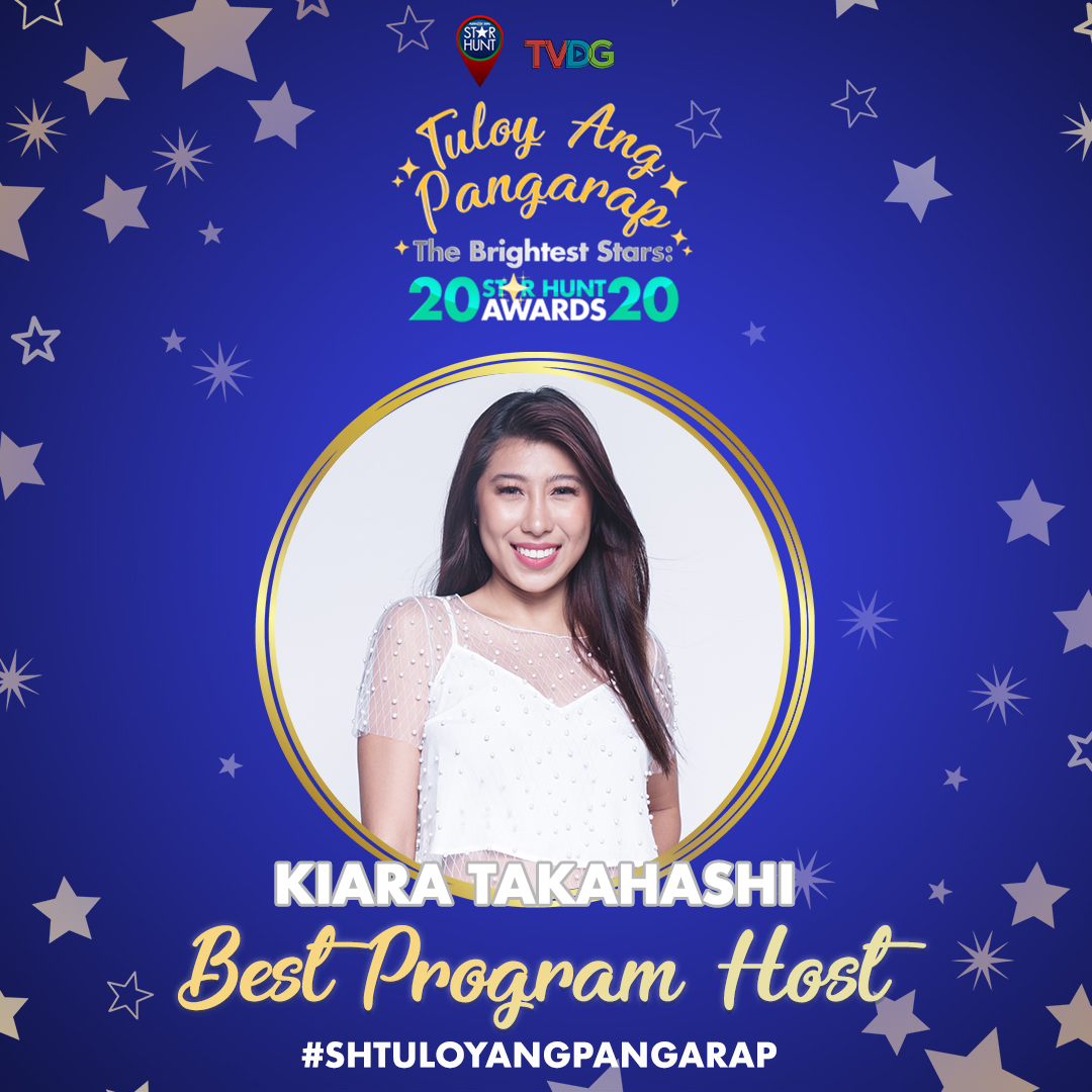 starhuntabscbn's tweet photo. The Best Program Host Award Goes to @_kiatakahashi https://t.co/BYctxuWsc3