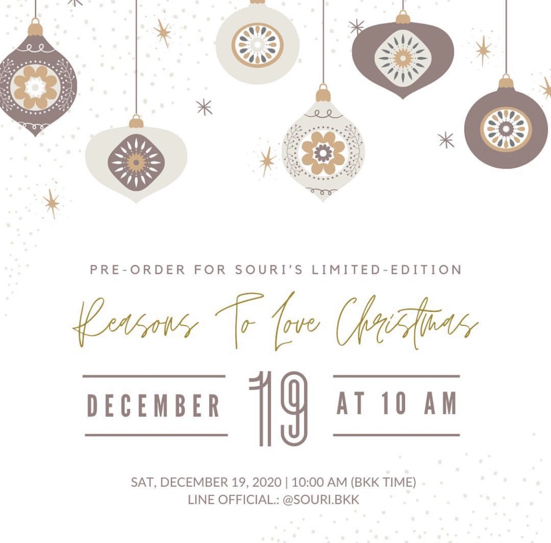 WinmetawinO's tweet image. Ig souri.bkk update 

Souri’s Limited-Edition : “Reasons to love Christmas” Collection🎄💗
🎊เปิดพรีออเดอร์วันเสาร์นี้ (วันพรุ่งนี้)
⏰เวลา 10 โมงตรงจ้า 
🎁1 กล่องมีทั้งหมด 9 ชิ้น 3 รสชาติใหม่ ราคากล่องละ 1,190 บาท (ไม่รวมค่าขนส่ง) นะคะ 🥰😘

#sourixmas 
#winmetawin