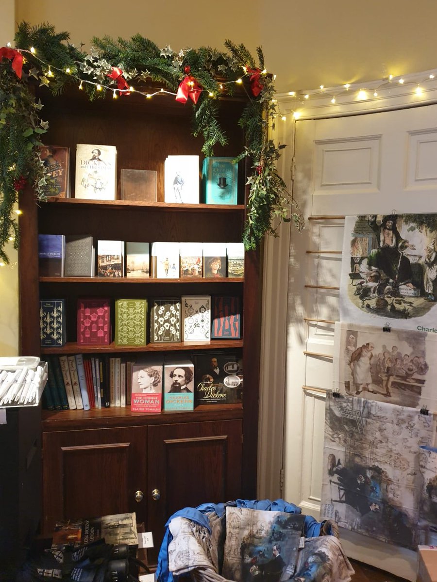 The museum is closed but the shop is twinkling and looking festive! Happy to announce our onsite shop at 49 Doughty Street is OPEN for last-minute gift purchases and #ClickAndCollect orders every day, 10am–5pm, except 25 to 28 December inclusive. Just ring doorbell upon arrival!