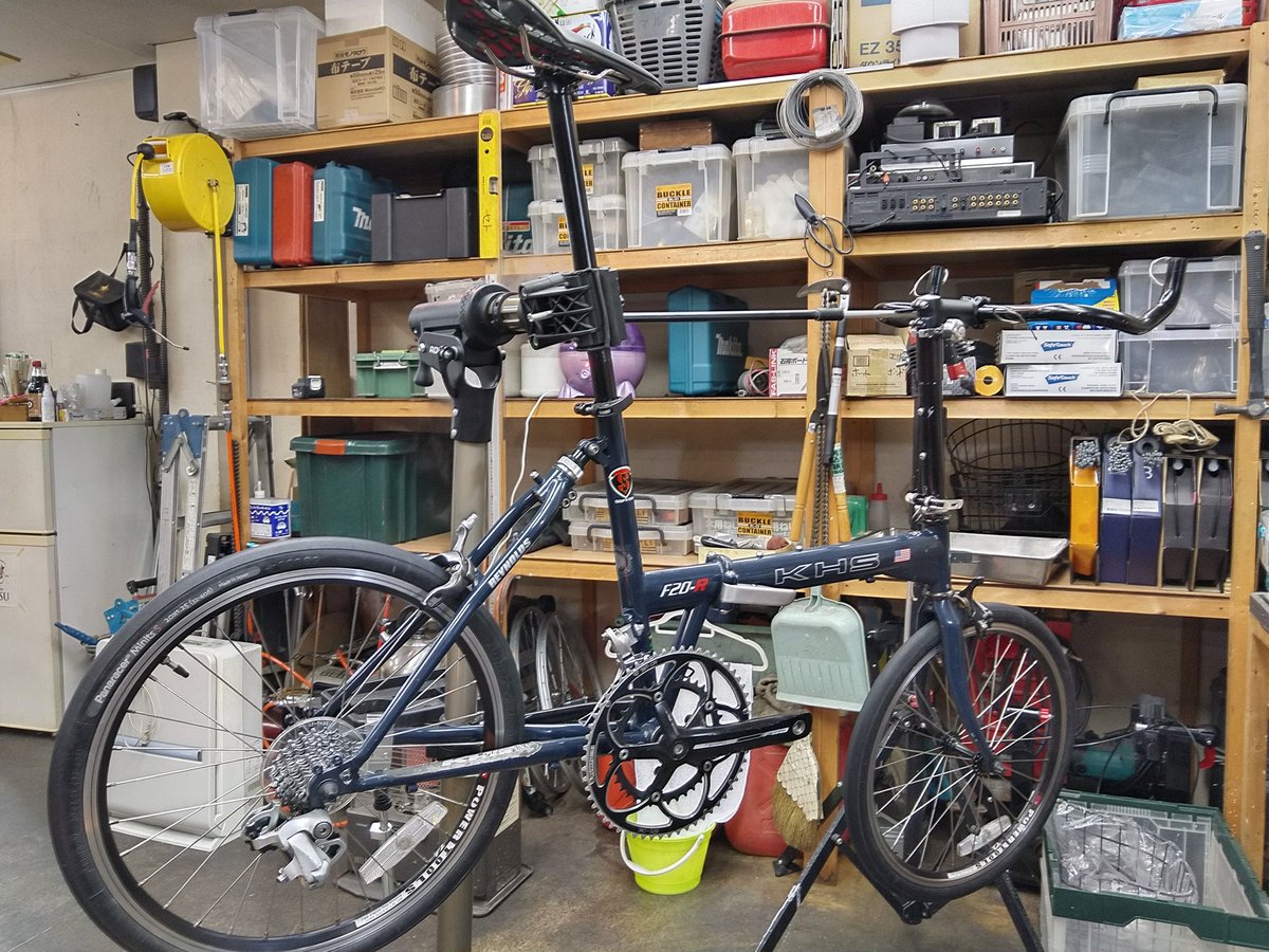 mohawkcharider's tweet photo. 本日これにて閉店です❗
#KHS #F20R #自転車 の形になりました🚲️
まぁここからが細かくて、
変化の少ない作業が続くんですがね~😅
明日も14時頃開店予定です。
よろしければお立ち寄りください。
#修理
#西東京市
#西武柳沢
#東伏見
#ミニベロ
#ロードバイク
#MTB
#クロスバイク
#ママチャリ https://t.co/AdGgWKlS8O