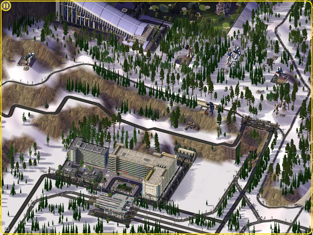 こげぽん 冬のシムシティ４プレイには 雪原フィールドも如何 積雪テラインｍｏｄを入れて一定の標高にすれば ゲーム内の季節に関係なく一年中雪景色を楽しめますよ 冬景色用やシーズナル対応の各作品も導入すれば尚良し 冬季以外は外観に違和感あって