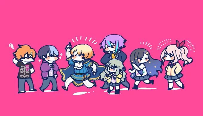イベお疲れ様という事で皆でワイワイしてる文化祭メンバ-(*◜௰◝*)
#プロセカ 