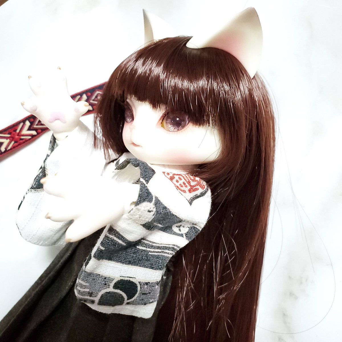 sironora's tweet photo. aiさん(@aisdoll )の和服とっても素敵なんだよ💕
浴衣でも袴でもOKな二度美味しい仕様✨
いつもフリフリなミィシャでもこんなに和な雰囲気になれる❣️
可愛い！可愛いんだ！！みんなに自慢しても許されるぐらい可愛いと思う🥰
#DearMine 
#うちのこかわいい https://t.co/dWNMD1Ks2f