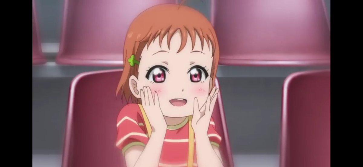 Love Live Sunshine episode 1: Aired in July 2016, features a bundle of cute Chika and You moments which includes Chika's thoughts about You and her talents (when talking to Riko), them working together for the club, and the emotional moment of You signing up for the club
