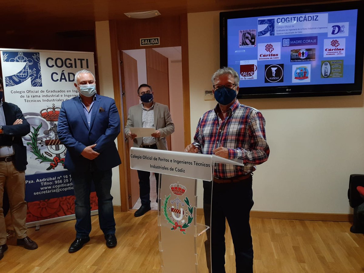 El pasado 16 de diciembre el Colegio de Ingenieros de Cádiz, como en años anteriores entregó una ayuda a Asociaciones que trabajan en Cádiz.

Su presidente D. Domingo Villero, fue el encargado de la entrega de la ayuda al representante de cada Asociación.

MUCHAS GRACIAS.