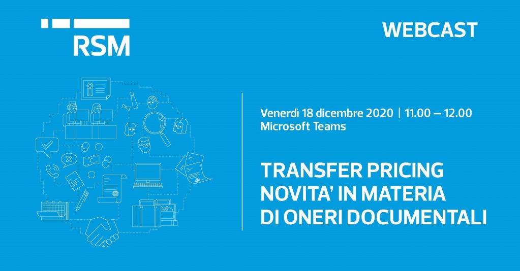 RSMStudioTS's tweet image. Si è appena concluso il nostro seminario web "#TransferPricing - Novità in materia di oneri documentali". Grazie ai numerosissimi partecipanti! Saremo al vostro fianco! bit.ly/2LOB2Fu