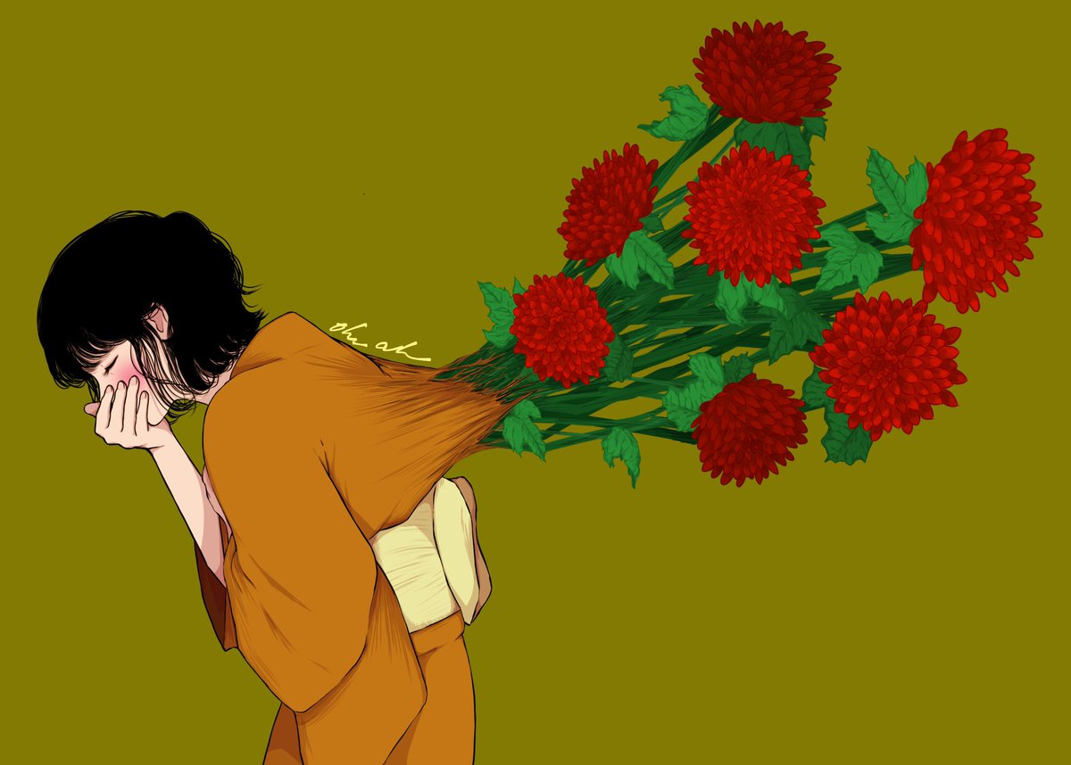 「恋が咲く 」|詠面のイラスト