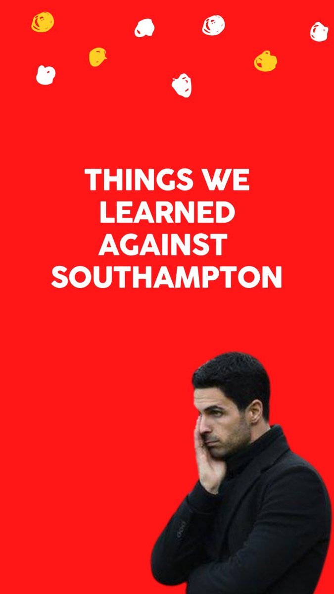 Things we learned against Southampton; a thread. Likes and retweets appreciated.
