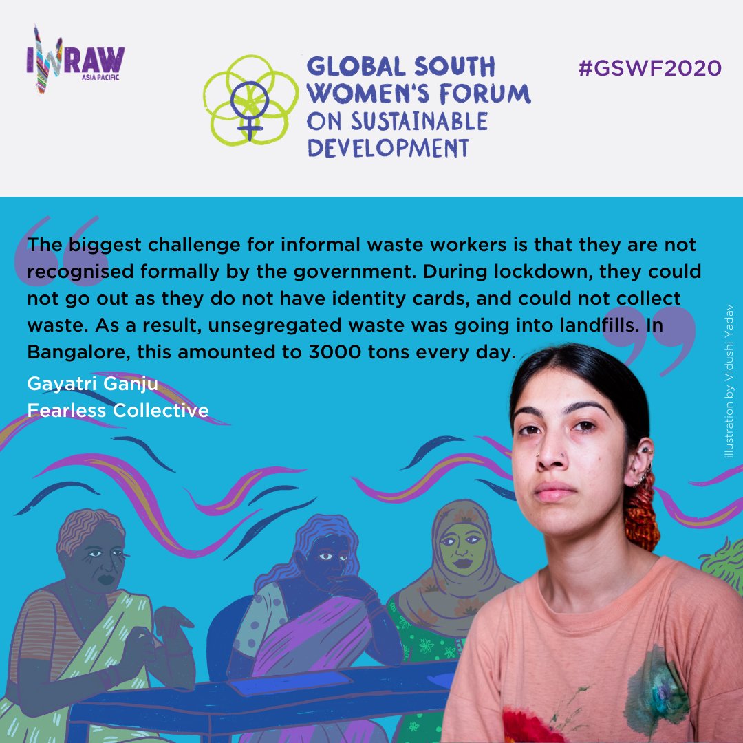 IWRAW_AP's tweet photo. In Essential Labour, @FearlessCoArt highlighted the struggles of Muslim and Dalit wastepickers in India during COVID-19 lockdown, and the ripple effect on the environment: https://t.co/op19L5FIef #GSWF2020 https://t.co/NguQirS3DL