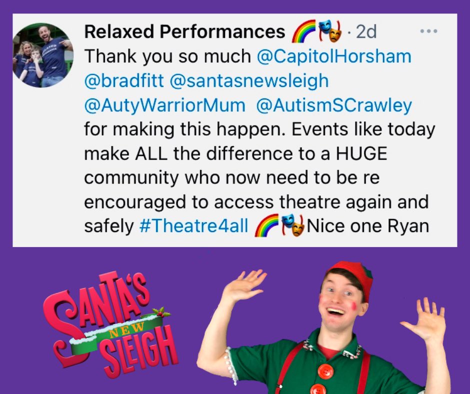 santasnewsleigh's tweet photo. Some lovely feedback for @santasnewsleigh @CapitolHorsham  @bradfitt @PantomimeSongs @MasashiFujimoto @K_Glover258 @RomanArmstrong @HorshamDC  @VisitHorsham @HelloHorsham https://t.co/RaZszGtlaX