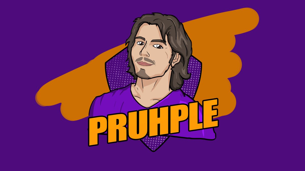 I did a digital hand drawn portrait for <a href="/pruhple/">Charles</a>, really satisfied with the result 🪄