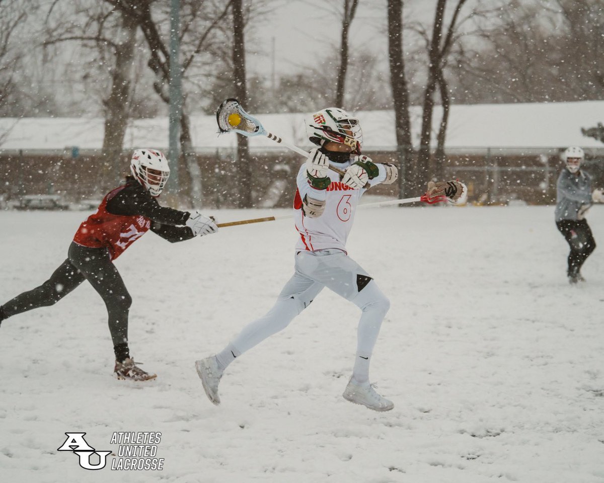 Snowy little <a href="/AUlaxtraining/">Athletes United Lacrosse</a> session