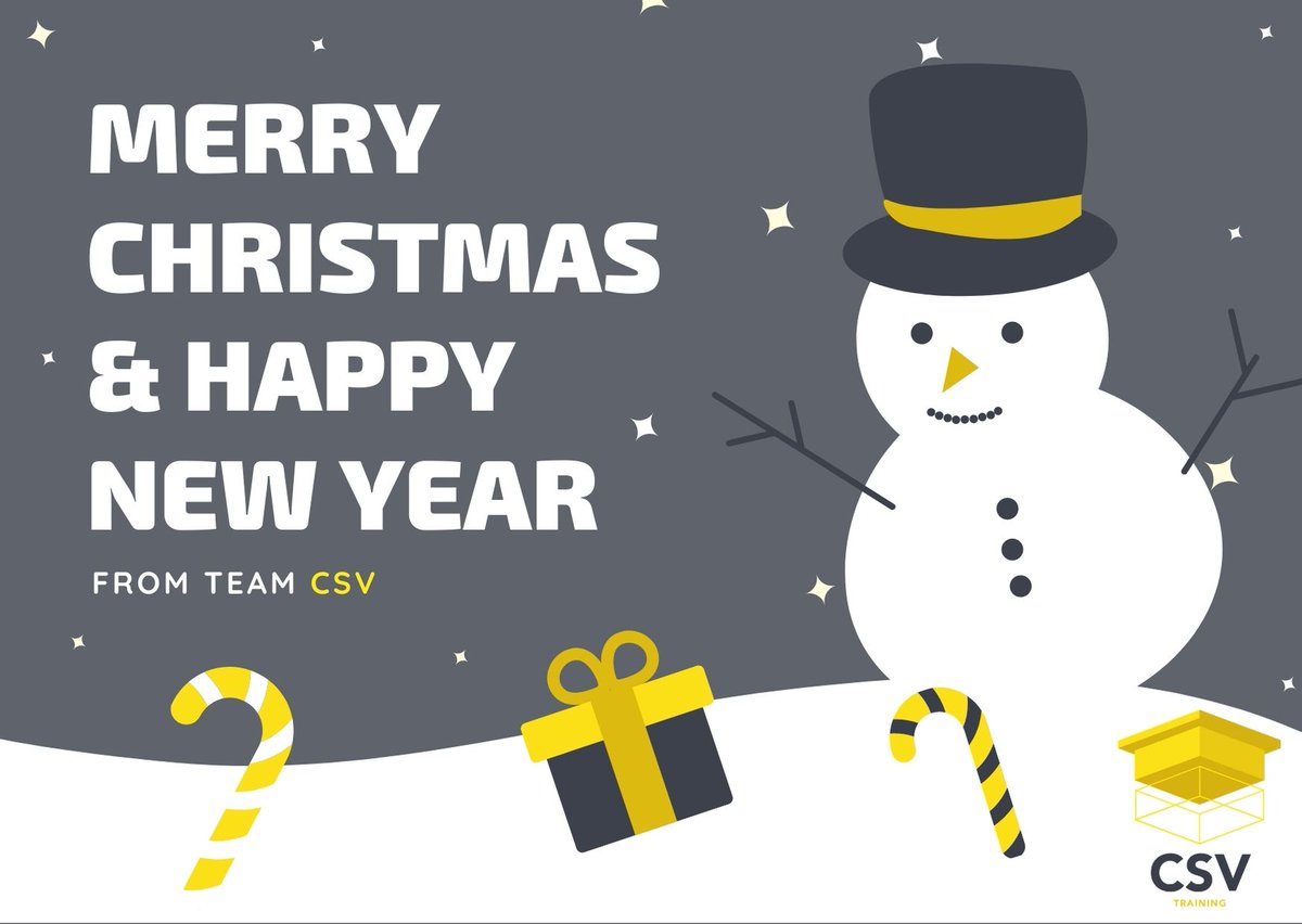 CSVTraining's tweet photo. CSV Training would like to wish everyone a Merry Christmas and a Happy New Year! We look forward to seeing new delegates in the New Year #bringon2021 
 @NPORS1 @ScarboroCouncil @ScarboroughUK https://t.co/0VH4WEz6f1