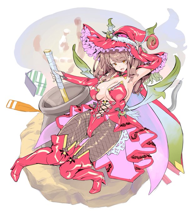 一日遅れになってしまったけど～
🎊風見星成さん二周年おめでとう～🎉
美魔女サンタ+サバト鍋でクリスマスっぽく描いてみた
線が粗いほうは衣装考えるときに描いたの 