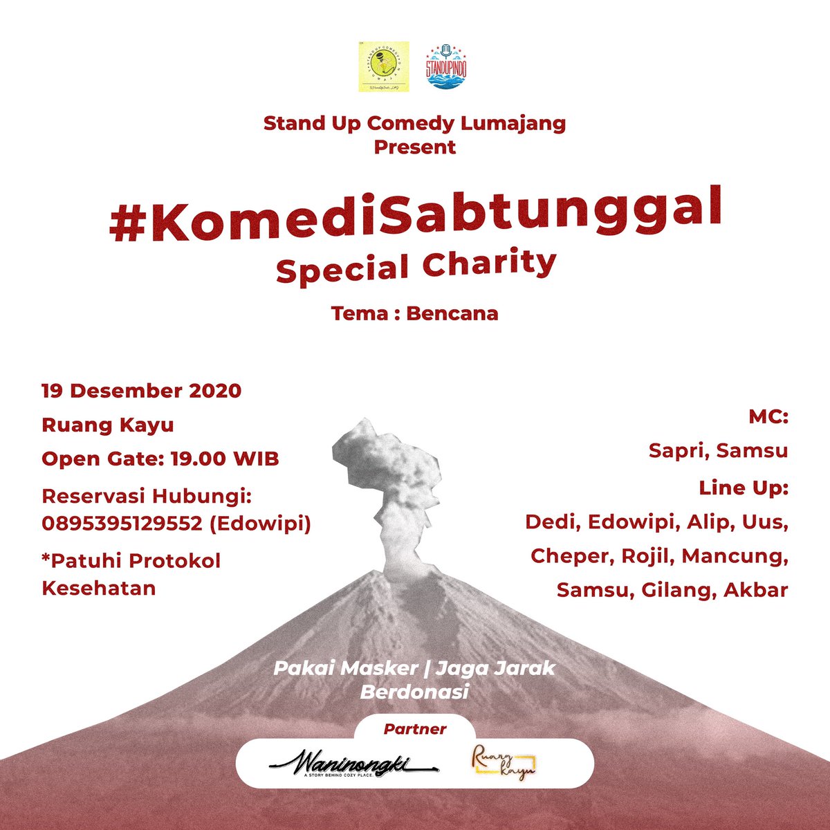 StandUpIndo_LMJ's tweet photo. Besok di Ruang Kayu... https://t.co/DkDD9teMT9
