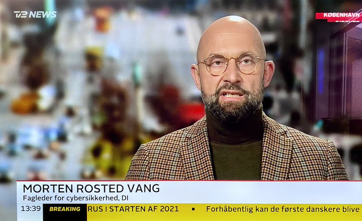 DanskIndustri's tweet photo. Godt bud at det er statsansatte, der står bag så omfattende et cyberangreb på bl.a #dkbiz #SolarWindsOrion Kræver store ressourcer og tålmodighed, @MortenRV til @tv2newsdk #cybersikkerhed https://t.co/f1oCMZAGZb