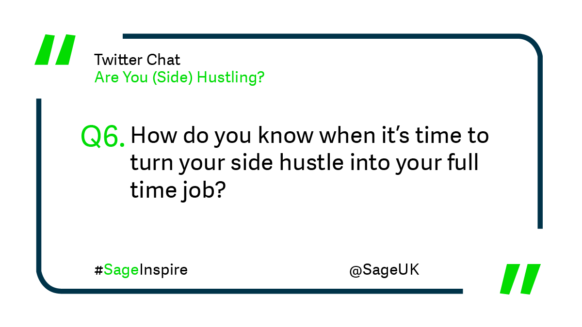 sageuk's tweet photo. #SageInspire Are you (side) hustling?

Question 6: https://t.co/AlAar855X6