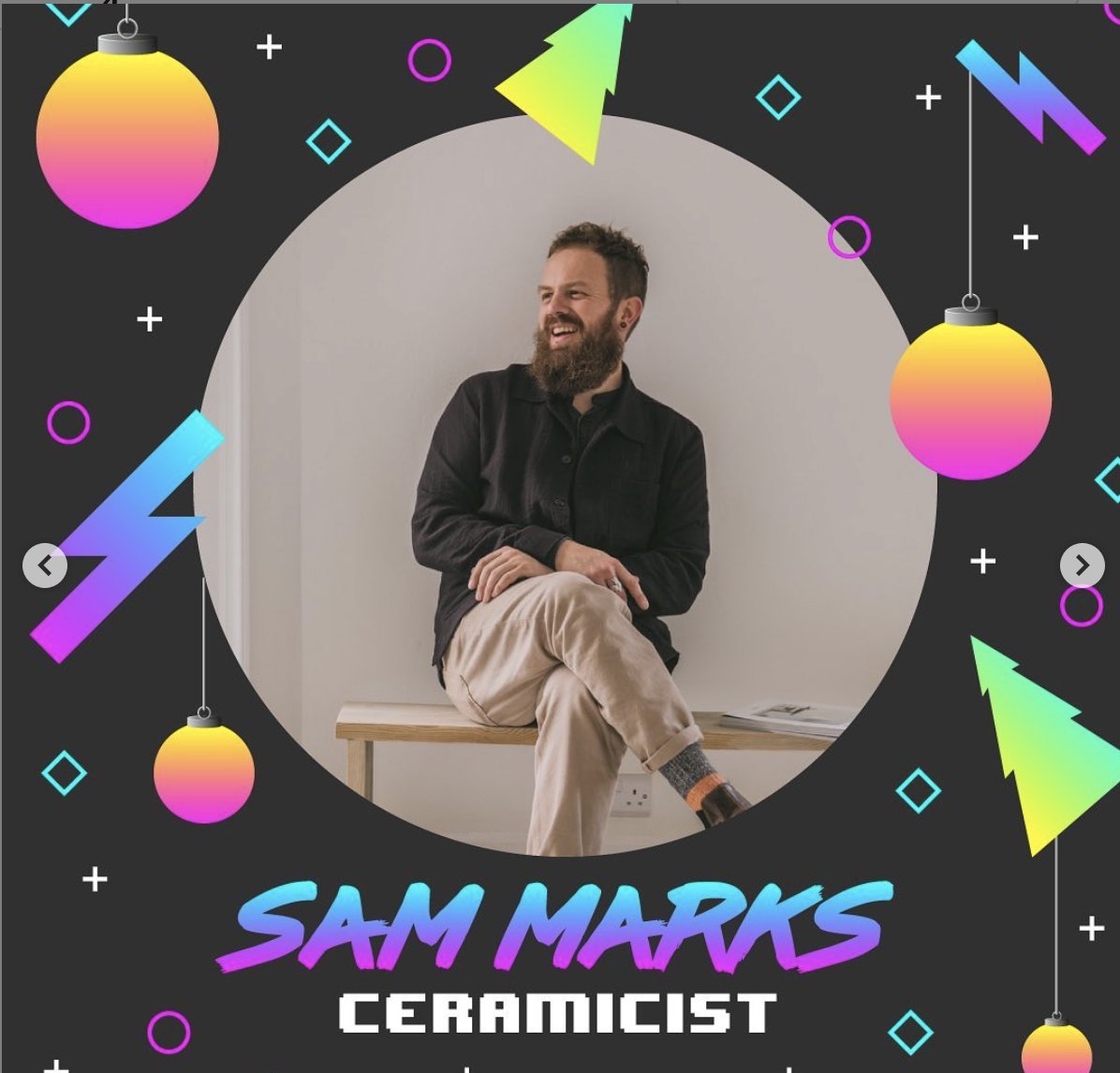 BDC_Studio's tweet photo. #FunFriday Radvent 18 Ladies and gentlemen, throwing down on the wheel of steel, blazing, glazing and kilning ‘em softly, the wonderful SAM MARKS. How’s that for an intro?
#weareblackbog #BDCRadvent2020 #lovecornwall #cornwallbusiness #cornwallcreatives #ceramicartist #newmakers https://t.co/G8x7L16uYS