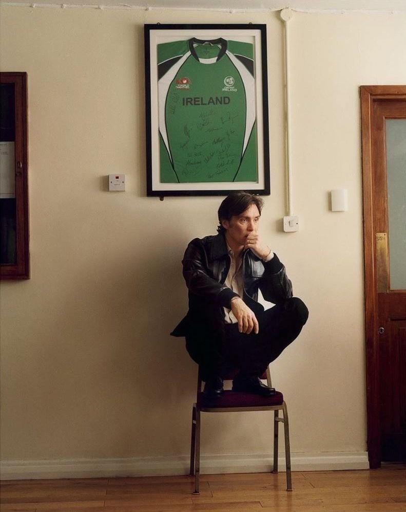 June: well actually this fashionable photoshoot is from march.. after that  #CillianMurphy was back to his cave and the world was living the same experience