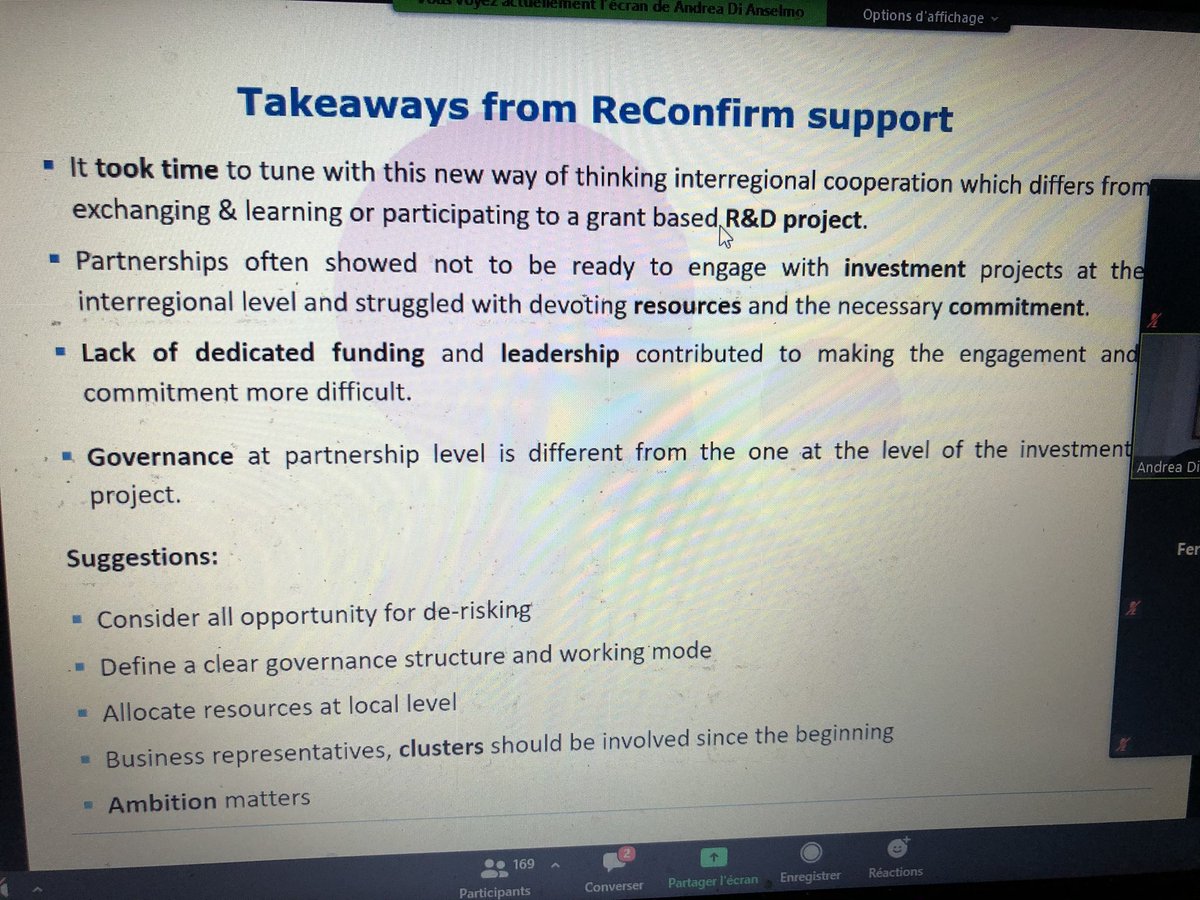 MarcPattinson2's tweet photo. According to #ReConfirm The success of #TSSP @S3Platform inter region investment is greatly facilitated by the presence of #clusters @Clusters_EU https://t.co/lBkO5nU1nV