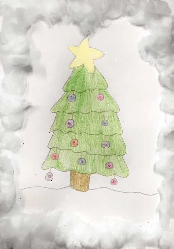 #RSHS We had some fantastic entries for our Christmas Card competition, take a look at our winning card from a Year 7 learner along with 2  runners up from Year 8