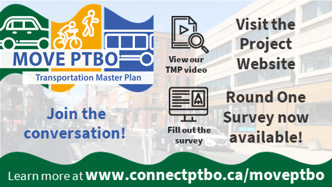 A second survey for Peterborough’s Transportation Master Plan is now available! Provide your input on the vision and objectives for the City’s transportation system. Survey available at: connectptbo.ca/moveptbo/surve…