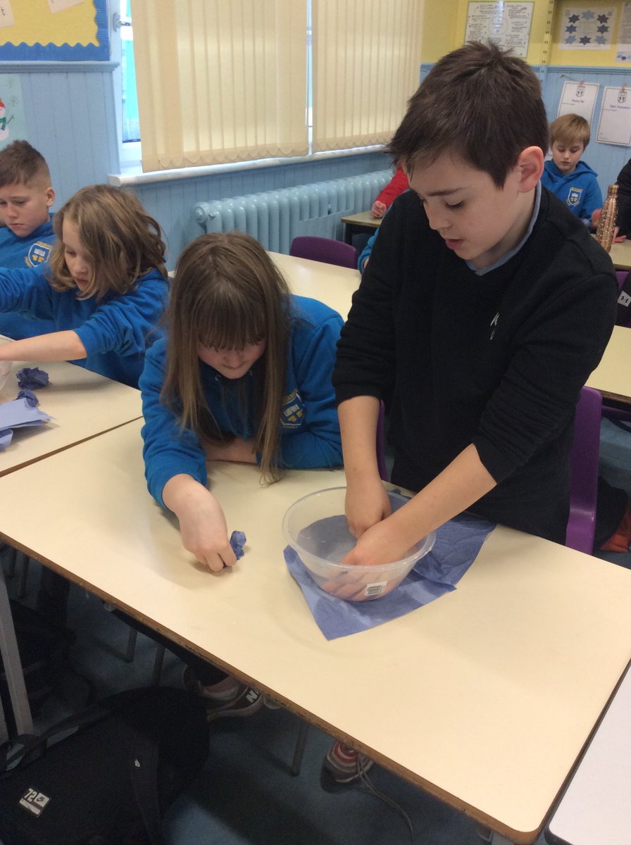 NewtongrangePS's tweet photo. P7a were exploring a practical challenge involving buoyancy in which they had to try and get a model submarine to float or sink. #WW2topic #STEM https://t.co/IzYlLqT7yO