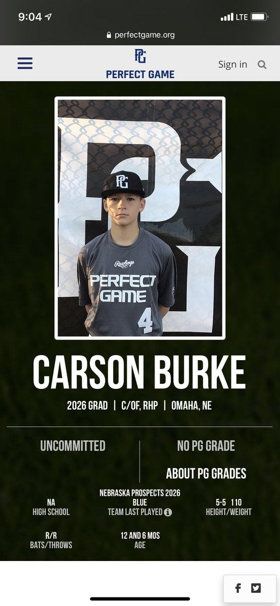 First perfect game for event