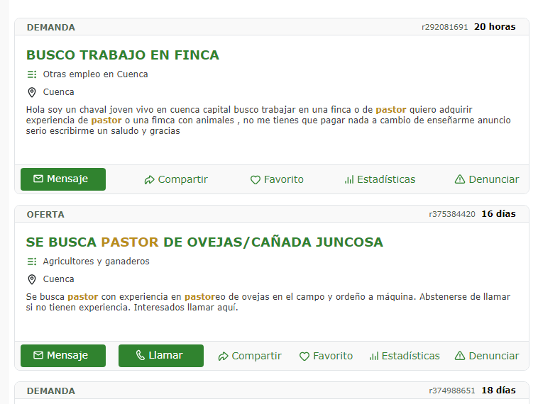 ElectHarinero's tweet photo. Se busca pastor / se ofrece #pastor ¿por qué no os ponéis de acuerdo? Qué fácil parece la comunicación y cómo se enredan las cosas.. En el mundo #rural se hacía todo de otra manera... En fin, precaución el fin de semana y aguantad que ya queda poco para poner fin a este 2020 🍾🍾 https://t.co/LOPFC0qtp7