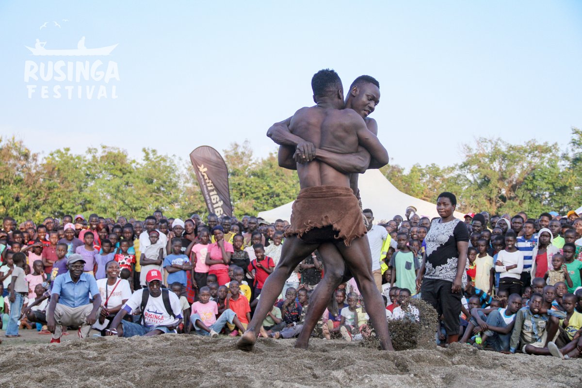 RusingaFestival's tweet photo. c) Eminyiika β Traditional wrestling (Eminyiika is to the Abasuba what Amen is to the Luo)
#RusingaFestThrowback
#RusingaFest2020 https://t.co/u0pDm0TNlr