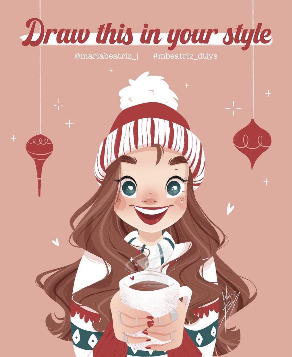AgostiIsabella's tweet photo. My version of @mariabeatriz_j #drawthisinyourstyle challenge ❄️
I loooved the Christmas vibe here! Also, can you believe Christmas is next week?!

#mbeatriz_dtiys #dtiys #characterdesign https://t.co/CDyPW3yn1I